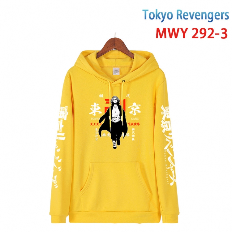 Tokyo Revengers  cartoon  Hooded Patch Pocket Sweatshirt from S to 4XL   MWY 292 3