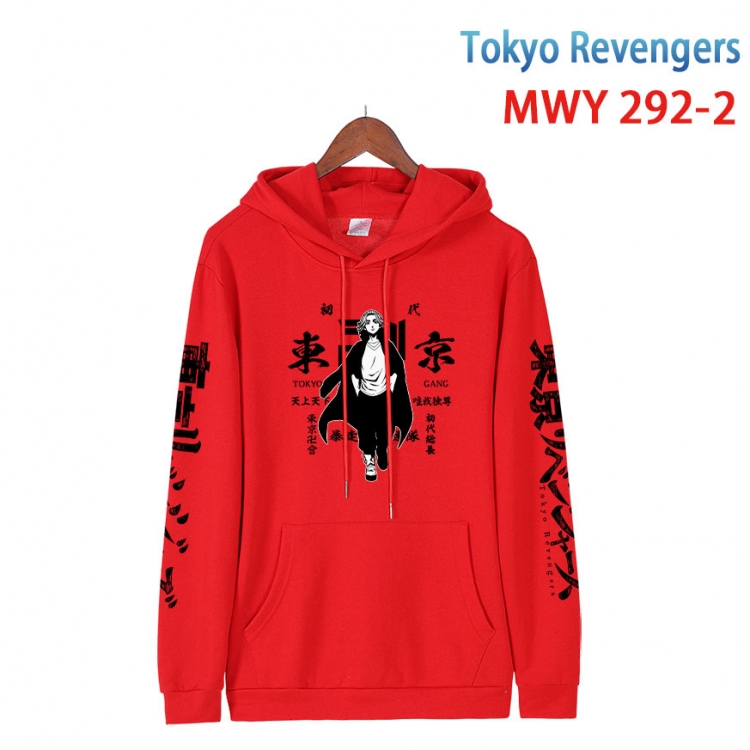 Tokyo Revengers  cartoon  Hooded Patch Pocket Sweatshirt from S to 4XL MWY 292 2