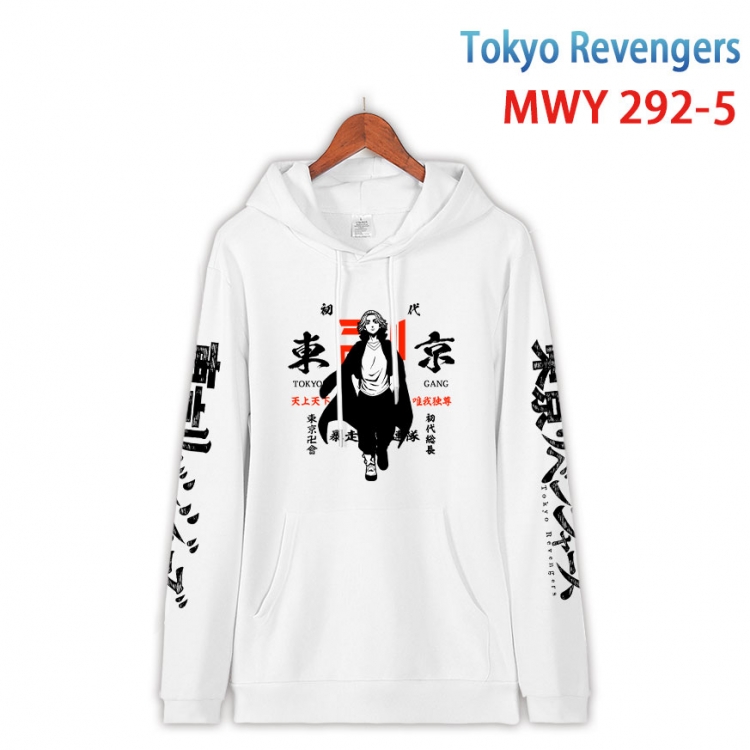 Tokyo Revengers  cartoon  Hooded Patch Pocket Sweatshirt from S to 4XL MWY 292 5