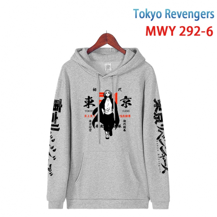 Tokyo Revengers  cartoon  Hooded Patch Pocket Sweatshirt from S to 4XL MWY 292 6