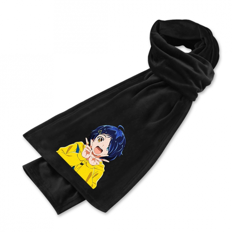 WONDER EGG PRIORITY Anime mink fleece scarf