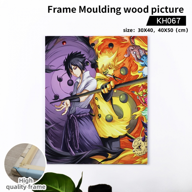 Naruto  Anime wooden frame painting 40X50cm support customized pictures KH067