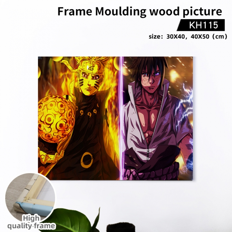 Naruto  Anime wooden frame painting 40X50cm support customized pictures KH115