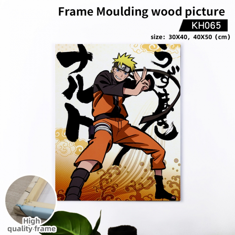 Naruto  Anime wooden frame painting 40X50cm support customized pictures KH065