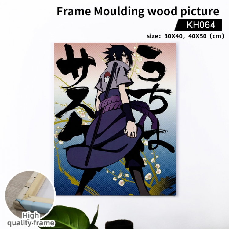 Naruto  Anime wooden frame painting 40X50cm support customized pictures KH064