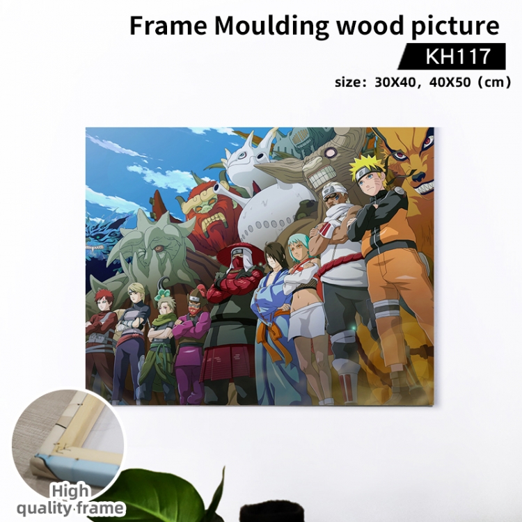 Naruto  Anime wooden frame painting 40X50cm support customized pictures KH117