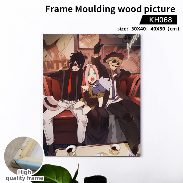 Naruto  Anime wooden frame painting 40X50cm support customized pictures KH068