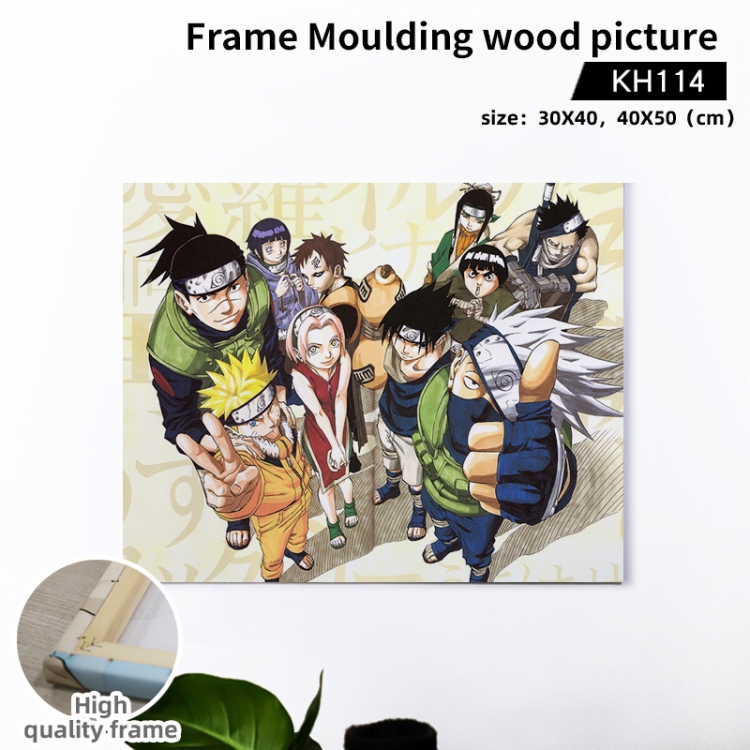 Naruto  Anime wooden frame painting 40X50cm support customized pictures KH114