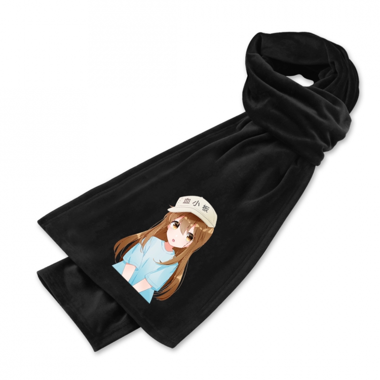 Working cell Anime mink fleece scarf
