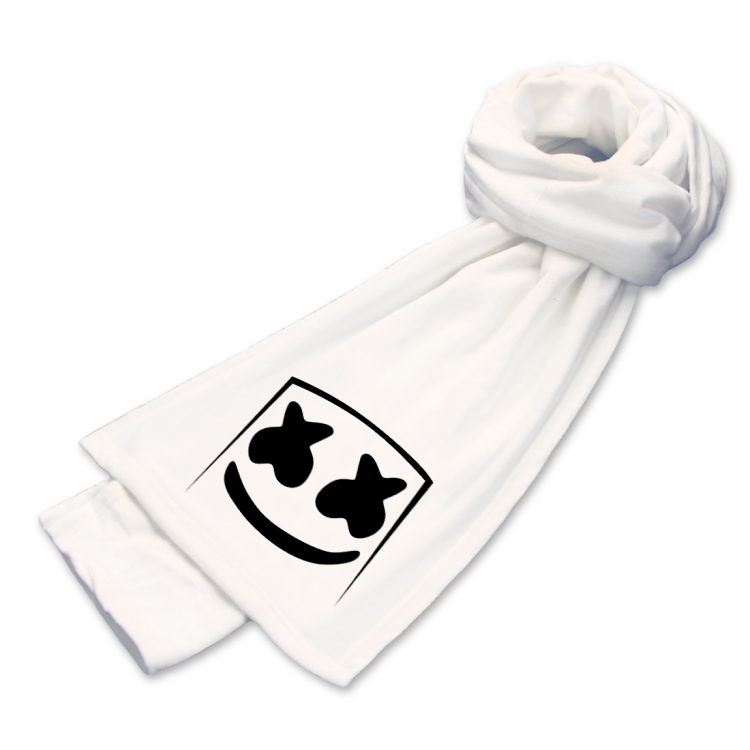 Marshmello Anime mink fleece scarf 