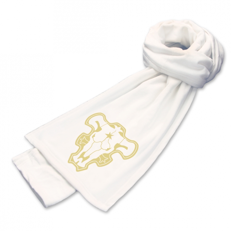 Black clover   Anime mink fleece scarf 