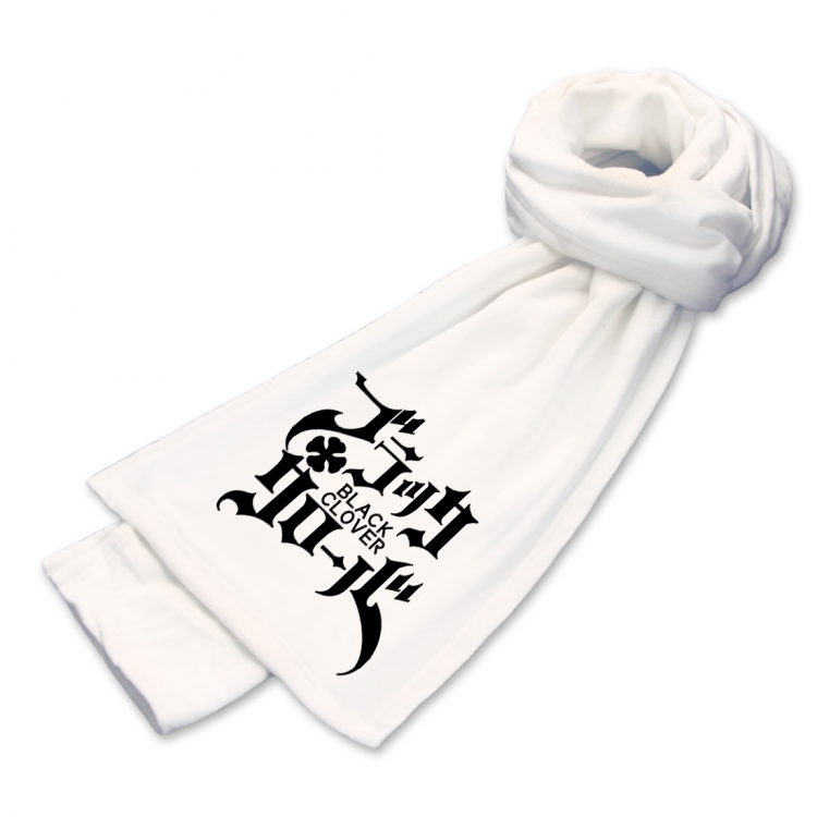 Black clover   Anime mink fleece scarf 