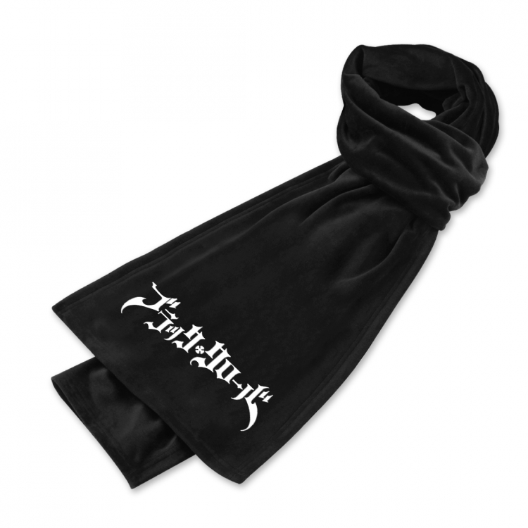 Black clover   Anime mink fleece scarf