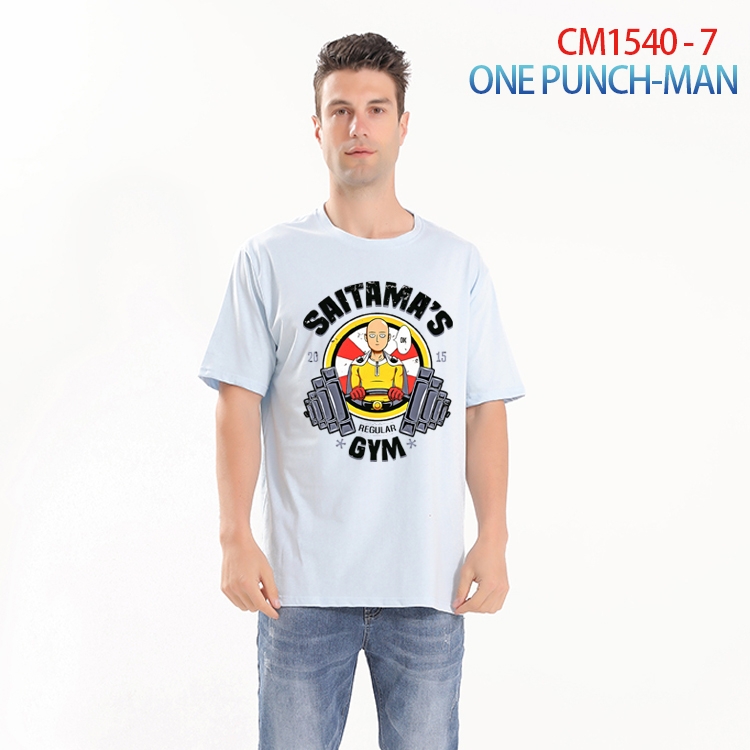 One Piece Printed short-sleeved cotton T-shirt from S to 4XL CM-1540-7