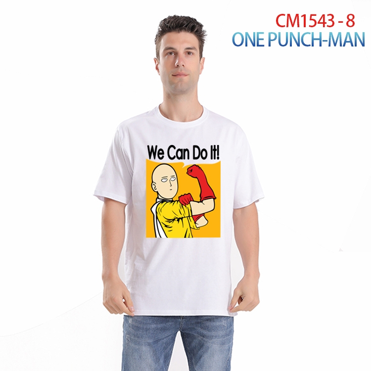 One Piece Printed short-sleeved cotton T-shirt from S to 4XL CM-1543-8