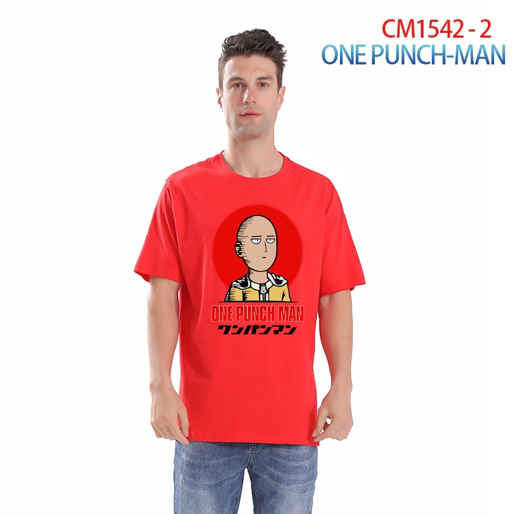 One Piece Printed short-sleeved cotton T-shirt from S to 4XL CM-1542-2