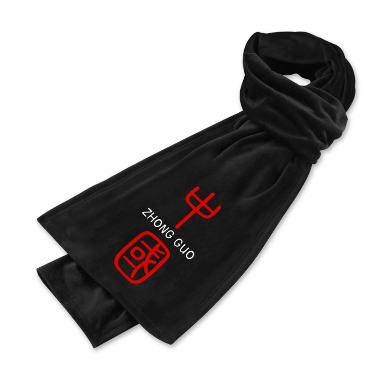 national tide Anime mink fleece scarf