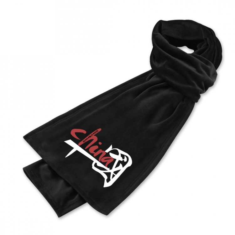 national tide Anime mink fleece scarf