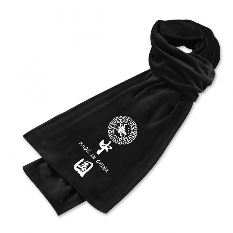 national tide Anime mink fleece scarf