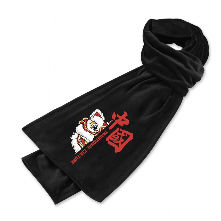 national tide Anime mink fleece scarf