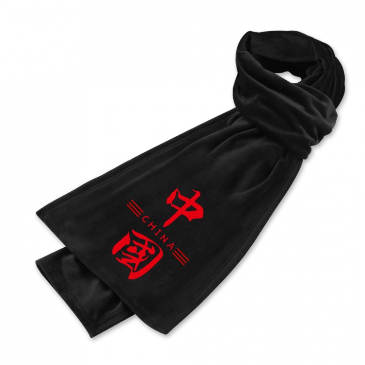 national tide Anime mink fleece scarf