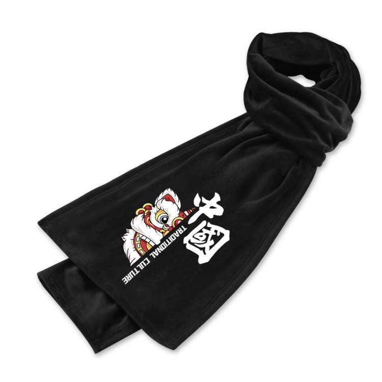 national tide Anime mink fleece scarf