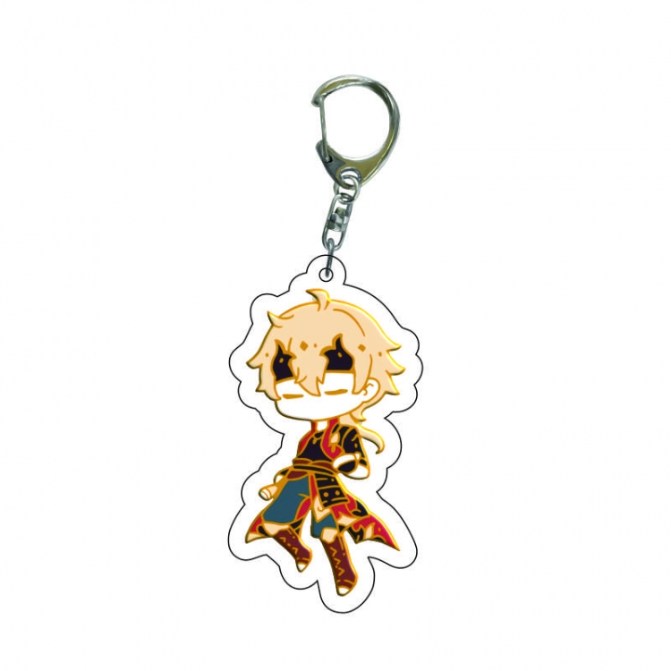 Genshin Impact Anime acrylic Key Chain  price for 5 pcs