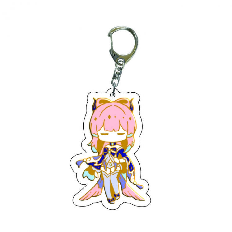 Genshin Impact Anime acrylic Key Chain  price for 5 pcs