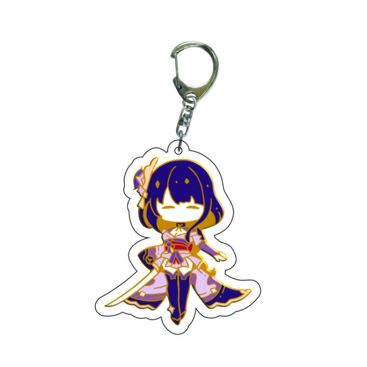 Genshin Impact Anime acrylic Key Chain  price for 5 pcs