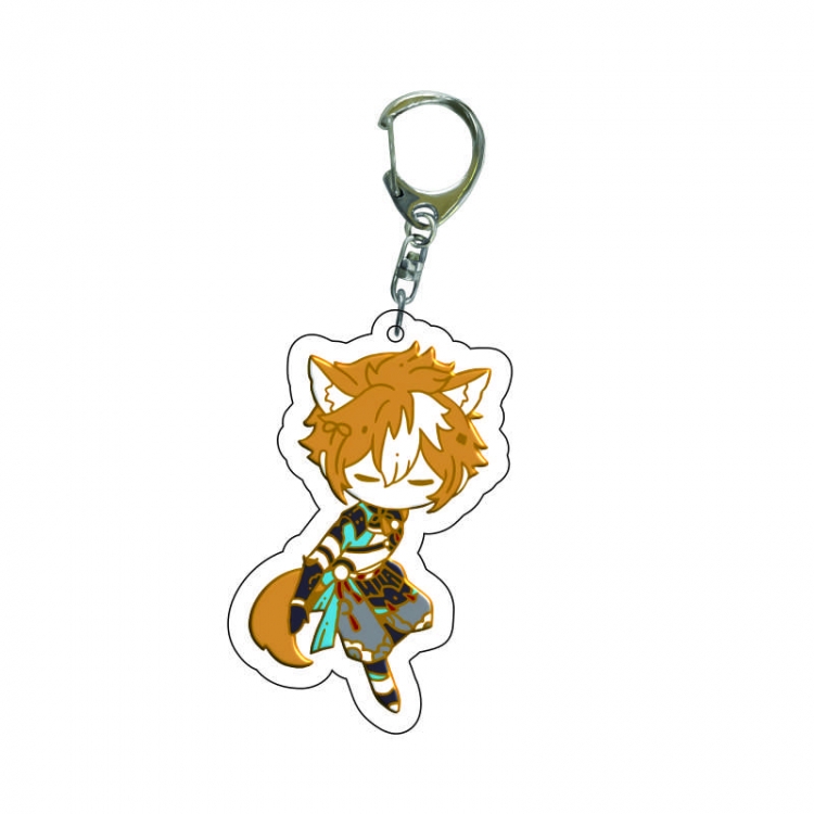 Genshin Impact Anime acrylic Key Chain  price for 5 pcs