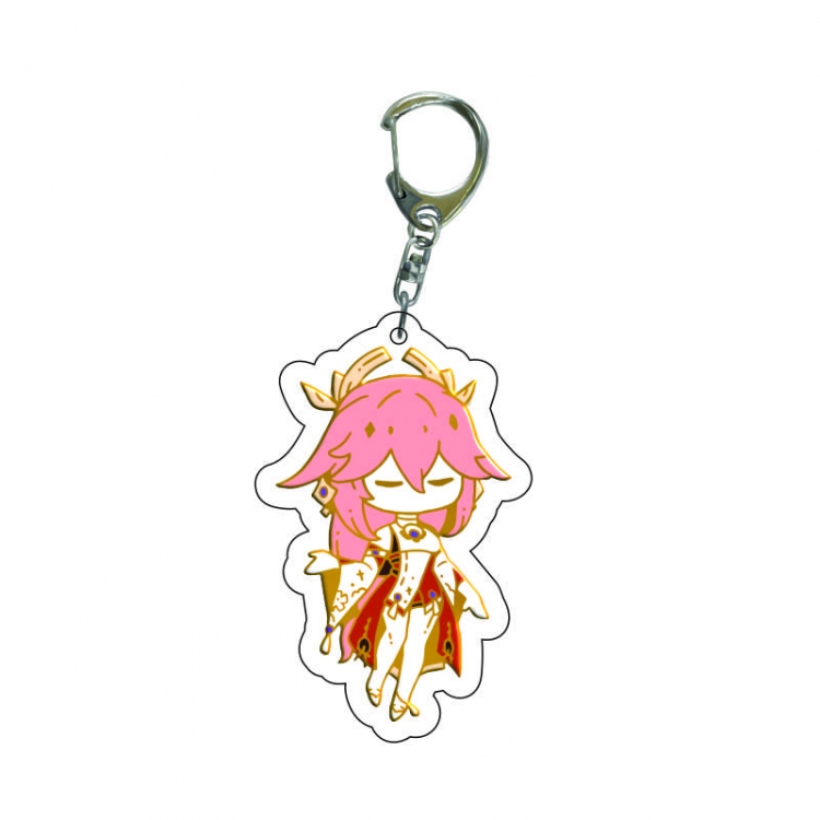 Genshin Impact Anime acrylic Key Chain  price for 5 pcs