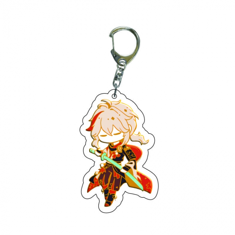 Genshin Impact Anime acrylic Key Chain  price for 5 pcs