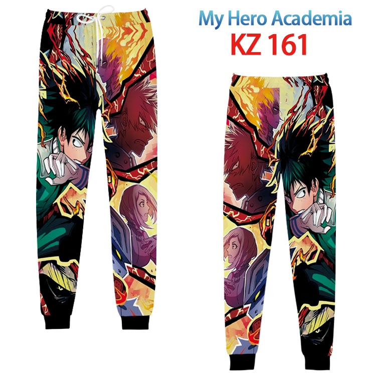 My Hero Academia Anime digital 3D trousers full color trousers from XS to 4XL KZ 161
