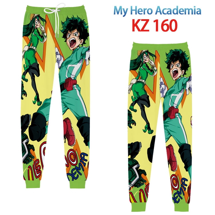 My Hero Academia Anime digital 3D trousers full color trousers from XS to 4XL KZ 160