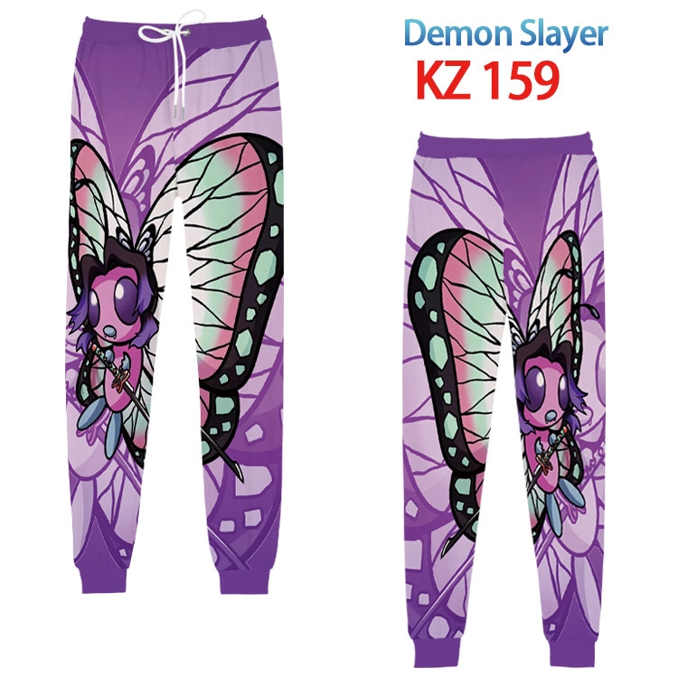 Demon Slayer Kimets Anime digital 3D trousers full color trousers from XS to 4XL  KZ 159