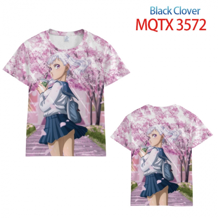 Black Clover full color printed short-sleeved T-shirt from 2XS to 5XL  MQTX-3572