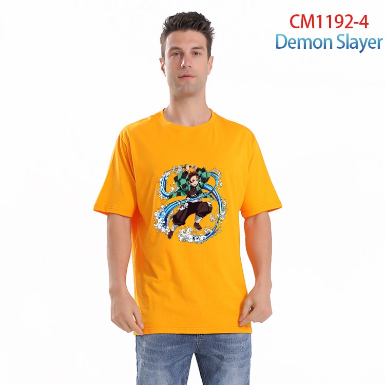 Demon Slayer Kimets Printed short-sleeved cotton T-shirt from S to 4XL CM 1192 4