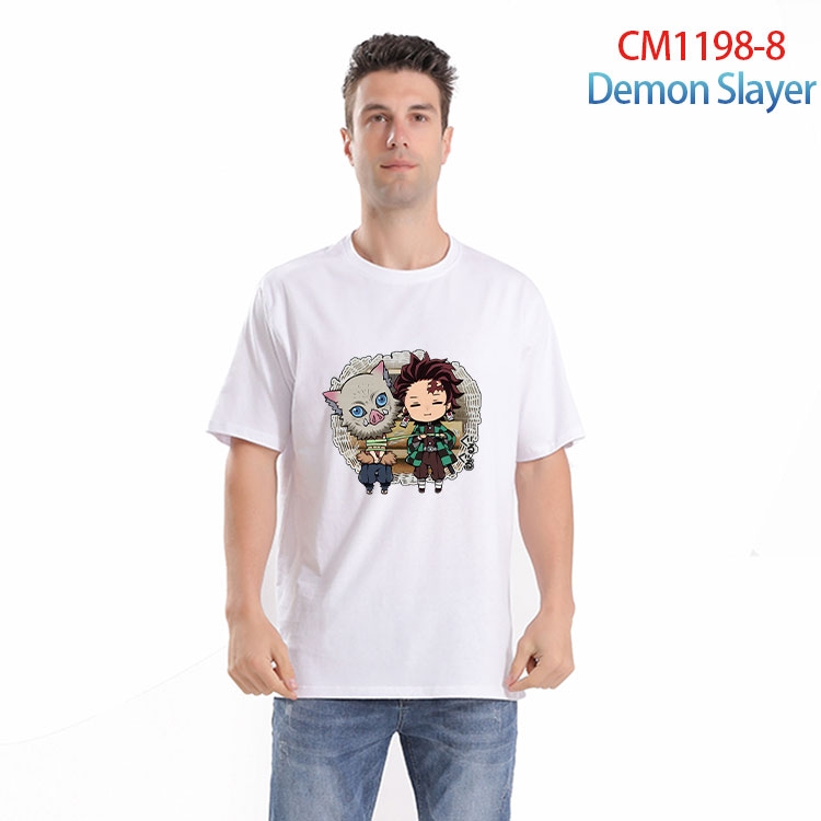Demon Slayer Kimets Printed short-sleeved cotton T-shirt from S to 4XL CM 1198 8