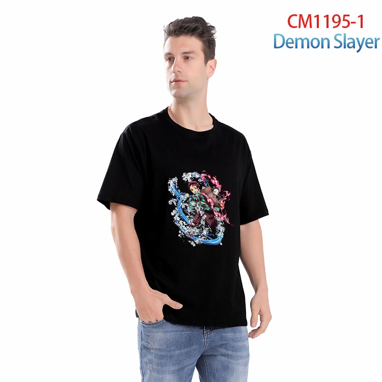 Demon Slayer Kimets Printed short-sleeved cotton T-shirt from S to 4XL CM 1195 1
