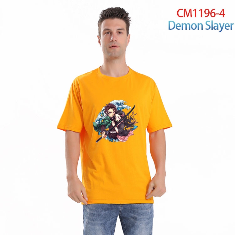 Demon Slayer Kimets Printed short-sleeved cotton T-shirt from S to 4XL  CM 1196 4