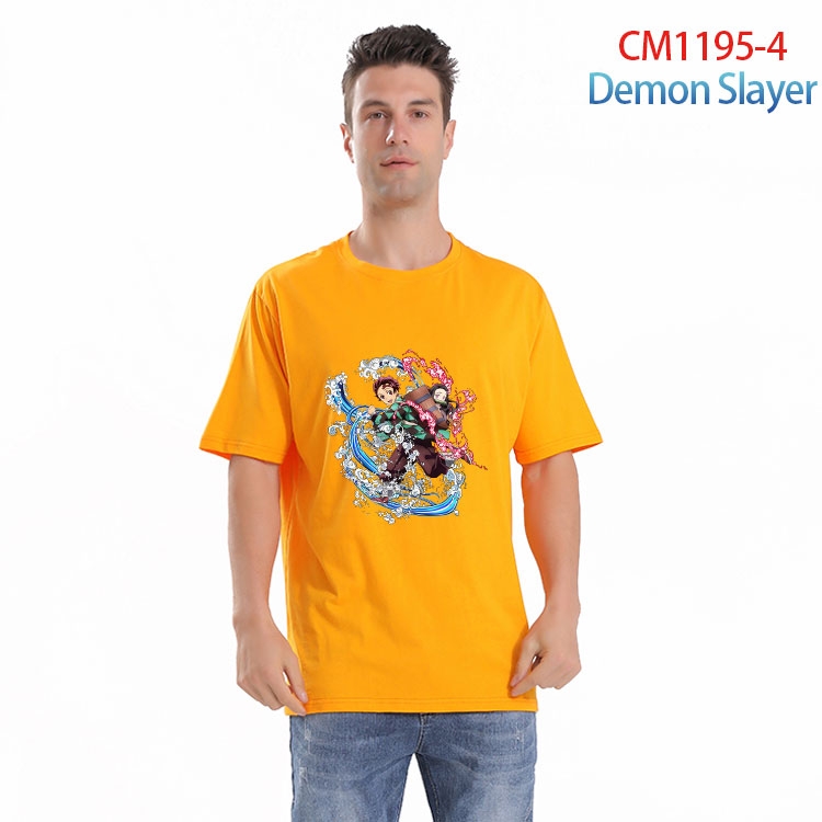 Demon Slayer Kimets Printed short-sleeved cotton T-shirt from S to 4XL CM 1195 4