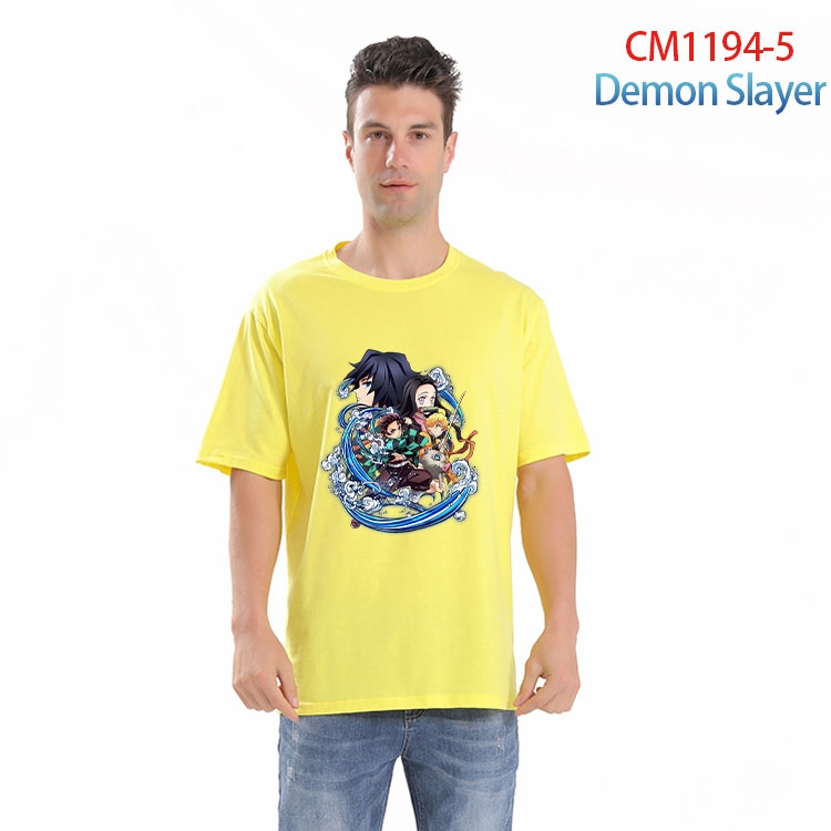 Demon Slayer Kimets Printed short-sleeved cotton T-shirt from S to 4XL  CM 1194 5