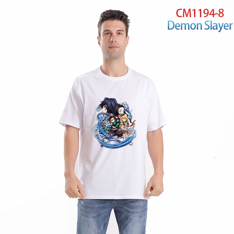 Demon Slayer Kimets Printed short-sleeved cotton T-shirt from S to 4XL  CM 1194 8