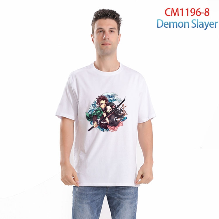 Demon Slayer Kimets Printed short-sleeved cotton T-shirt from S to 4XL  CM 1196 8