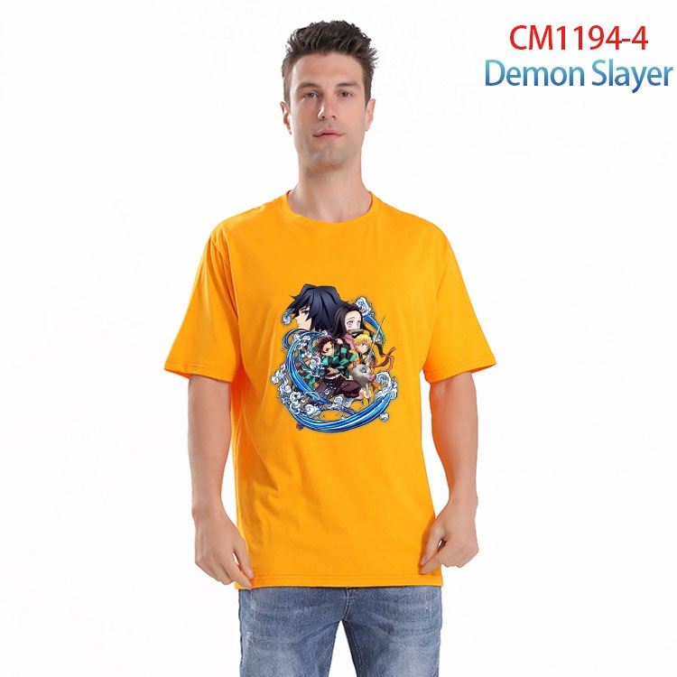 Demon Slayer Kimets Printed short-sleeved cotton T-shirt from S to 4XL  CM 1194 4