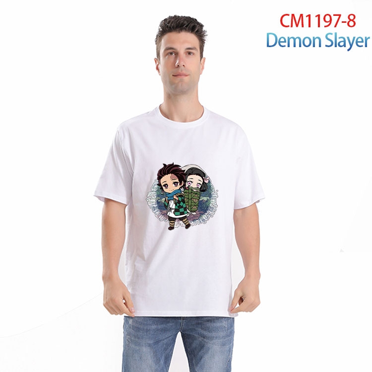 Demon Slayer Kimets Printed short-sleeved cotton T-shirt from S to 4XL CM 1197 8