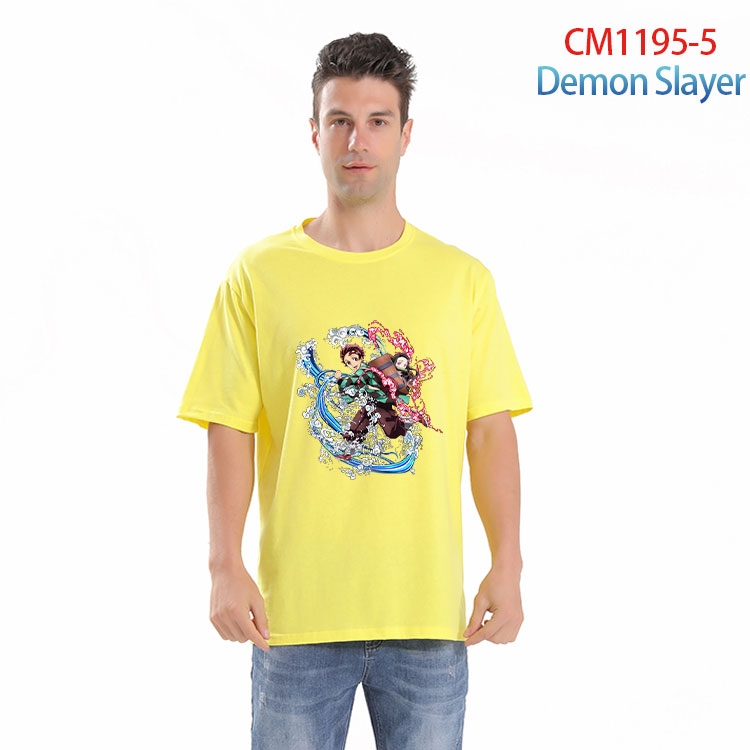 Demon Slayer Kimets Printed short-sleeved cotton T-shirt from S to 4XL  CM 1195 5