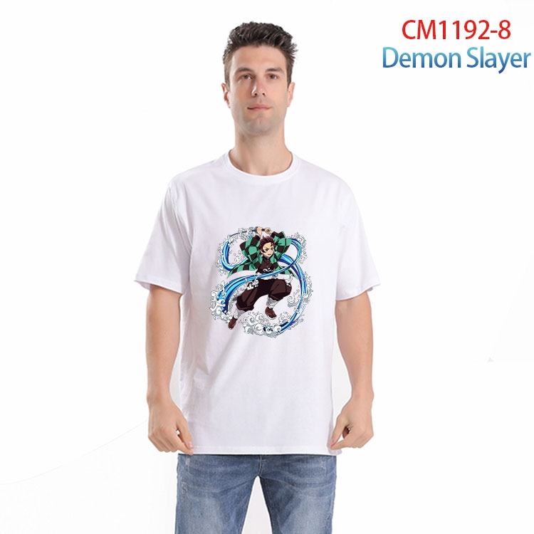 Demon Slayer Kimets Printed short-sleeved cotton T-shirt from S to 4XL CM 1192 8