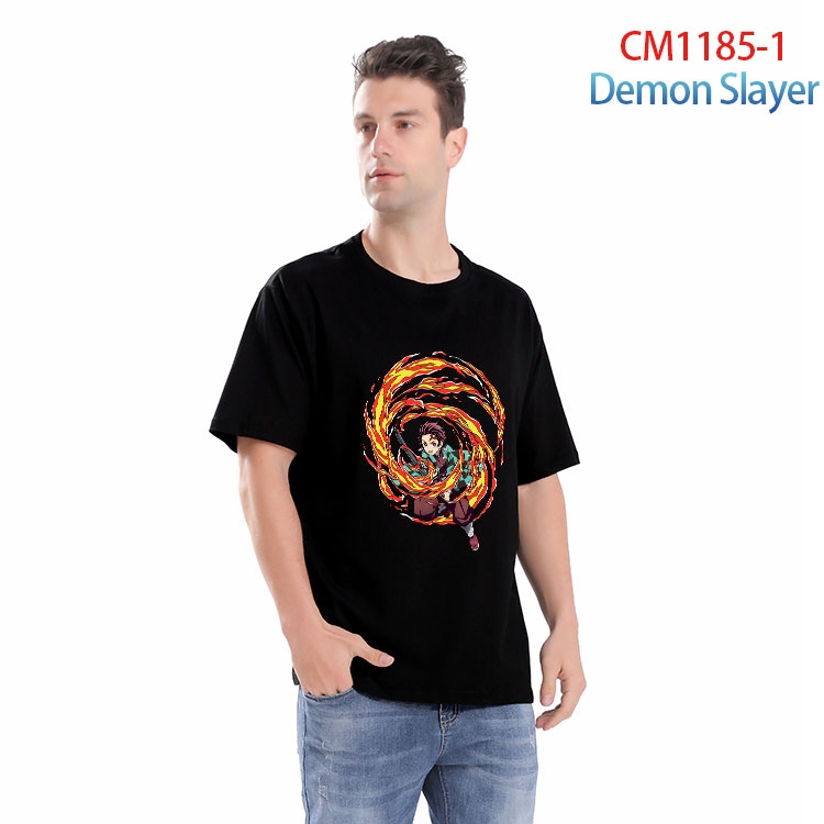 Demon Slayer Kimets Printed short-sleeved cotton T-shirt from S to 4XL CM 1185 1
