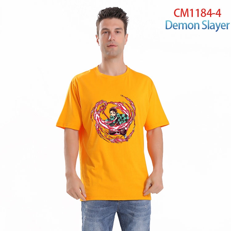 Demon Slayer Kimets Printed short-sleeved cotton T-shirt from S to 4XL CM 1184 4